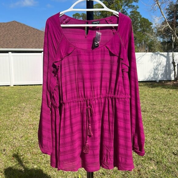 ~e New Torrid tie waist blouse - Picture 4 of 13